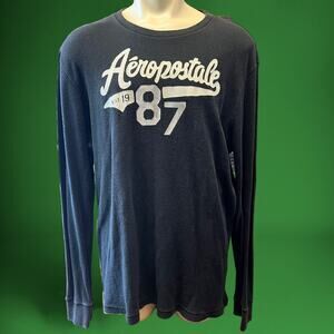 Y2K Aeropostale Thermal Shirt Long Sleeve Men's XXL Vintage 90's Prep Streetwear